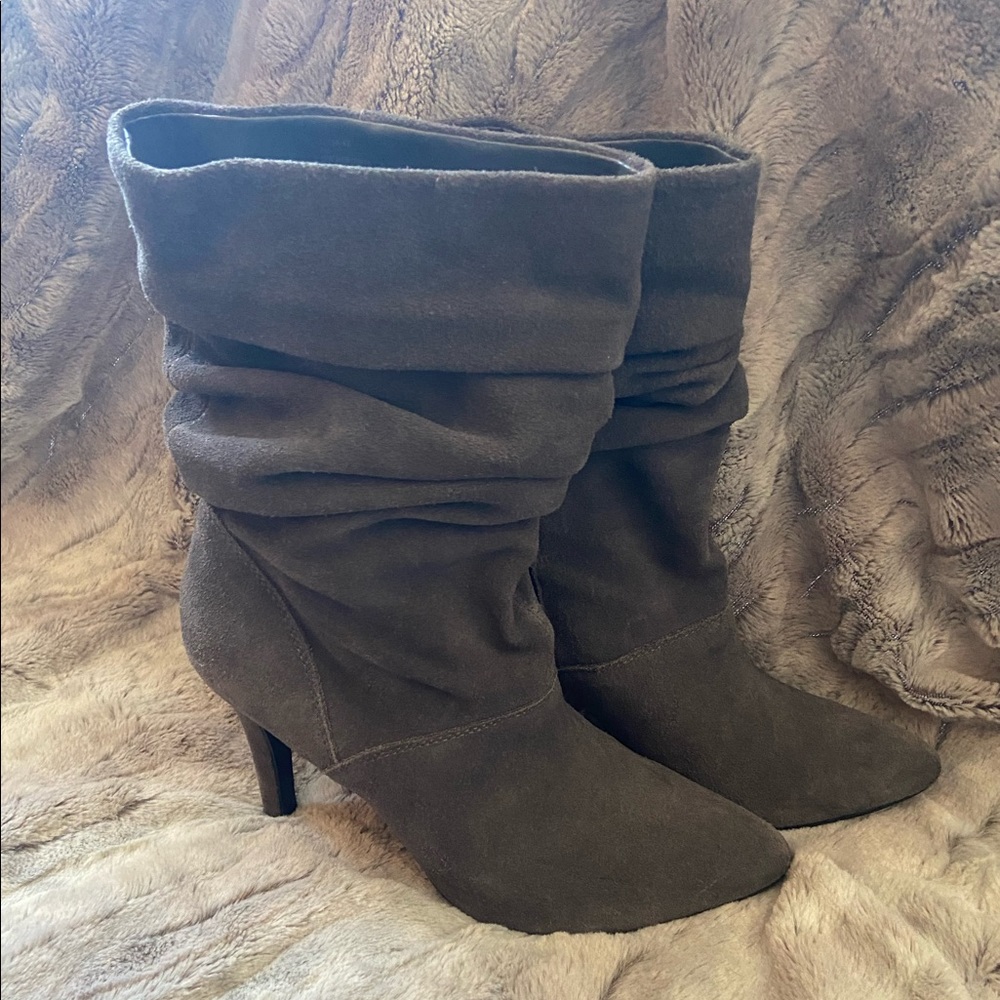 Suede Grey Booties - Picture 2 of 4
